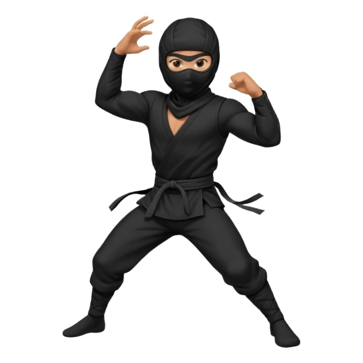 Ninja boy 360 sticker