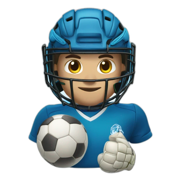 goalkeeper in blue jersey sticker