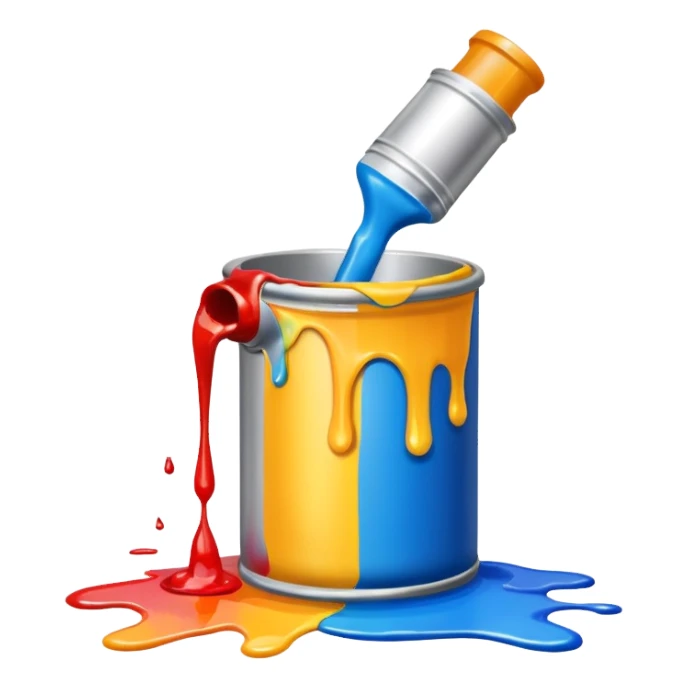 Paint tubes sticker