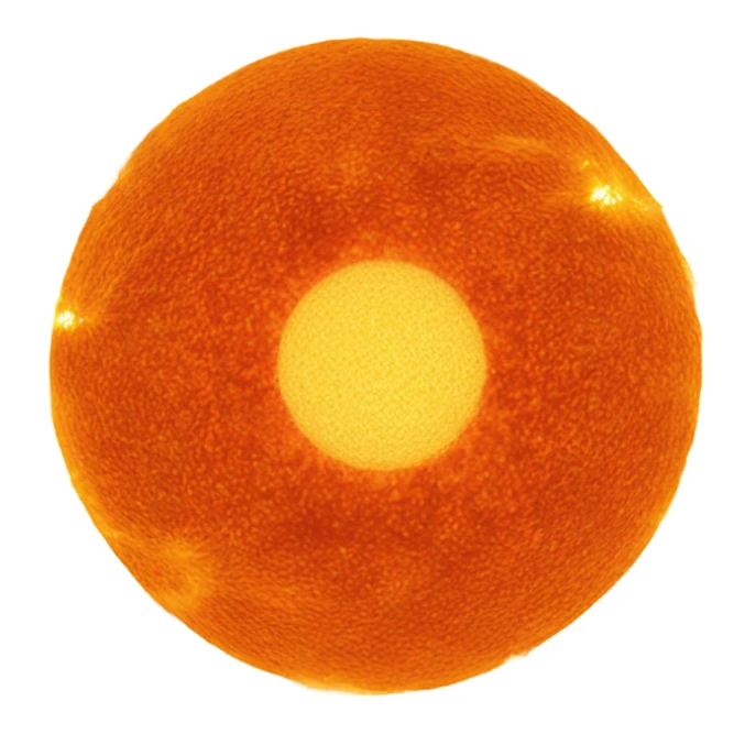 hubble sun closeup sticker