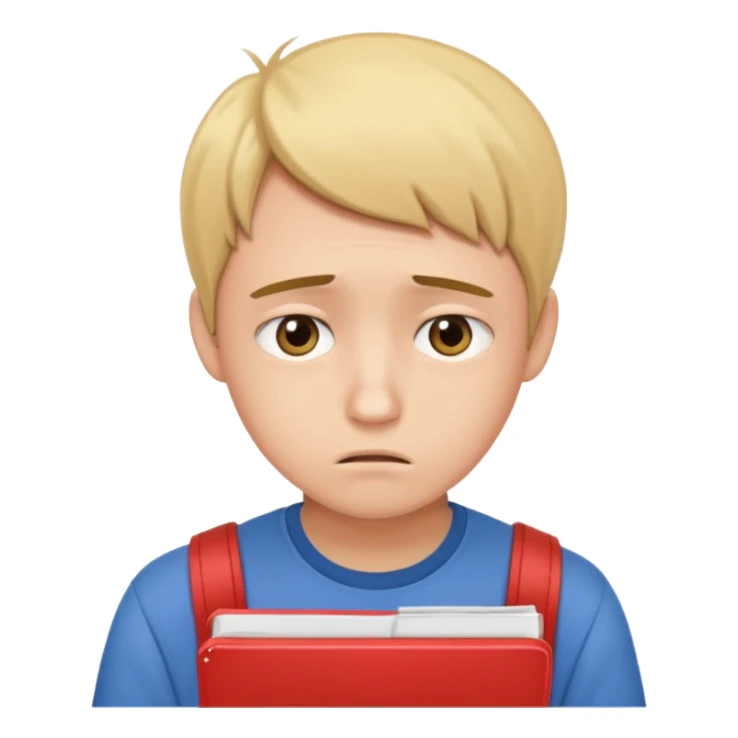 студент грустный после провального экзамена IELTS смотрит свои результаты sticker