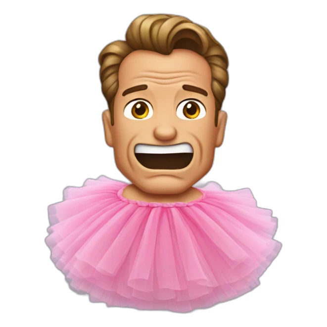 Arnold schwarzenegger in tutu sticker