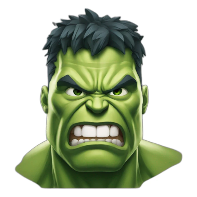 Marvel Hulk head sticker