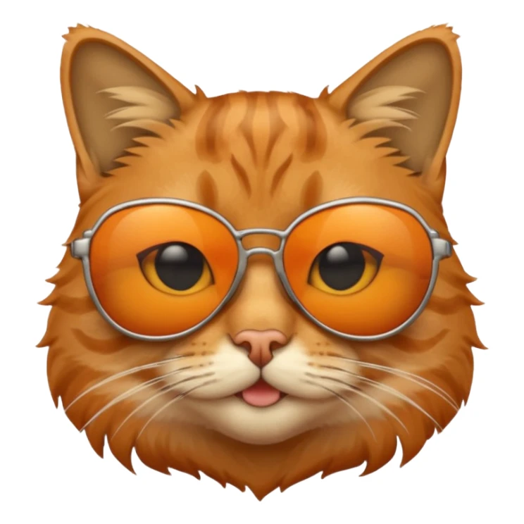 Cat wearing sunglasses sticker