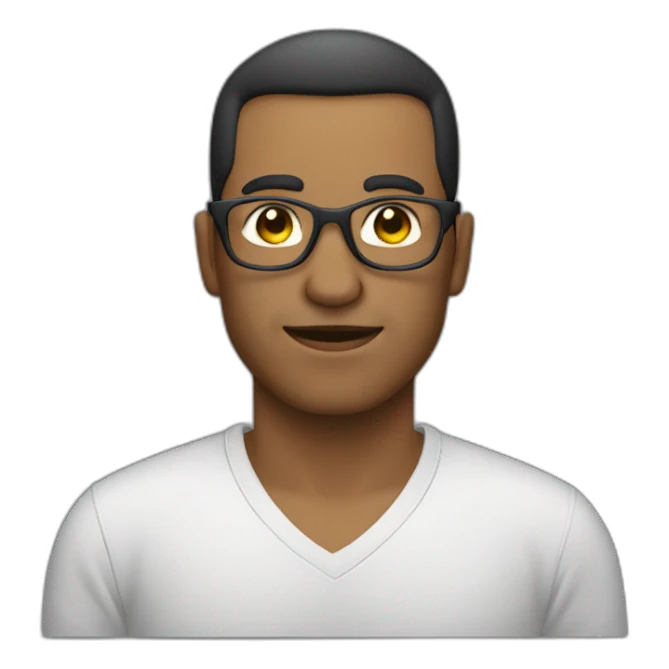 Homem de óculos sticker