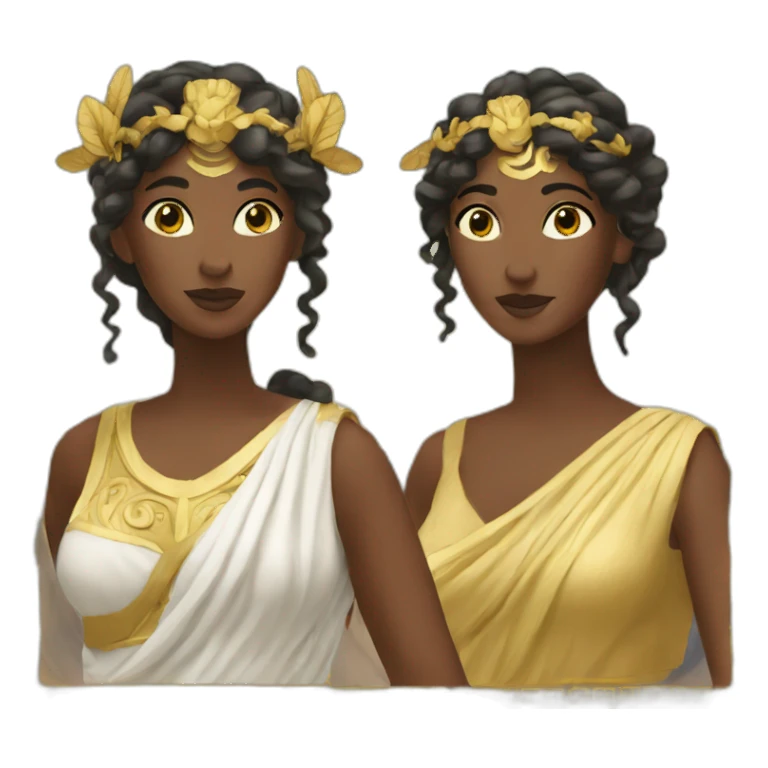 three greek goddess  sticker