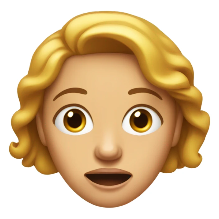 Surprised woman sticker