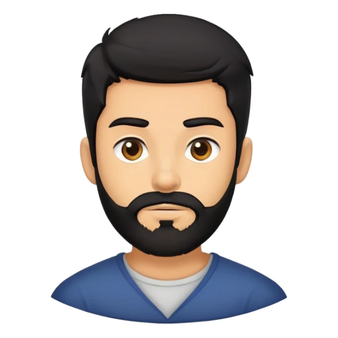 black haired boy with beard but it’s angstrom levy sticker