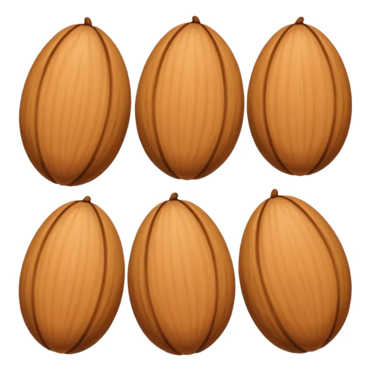 Almond emoji correctly  sticker