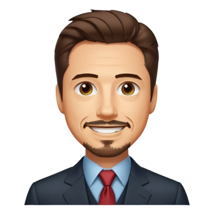 happy tony stark sticker