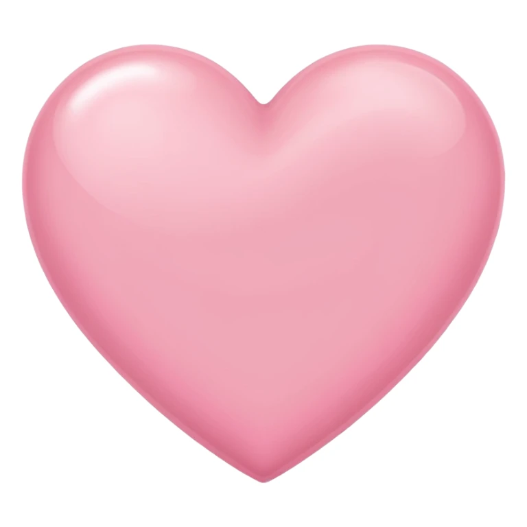 Baby Pink ios version heart sticker
