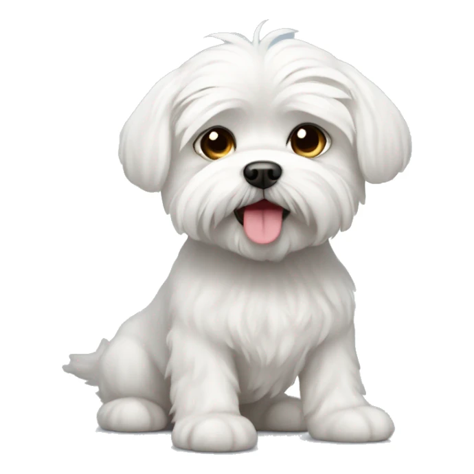 Cute Maltese dog sticker