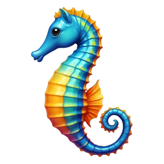 Seahorse - чтобы выглядил как настоящий эмодзи sticker