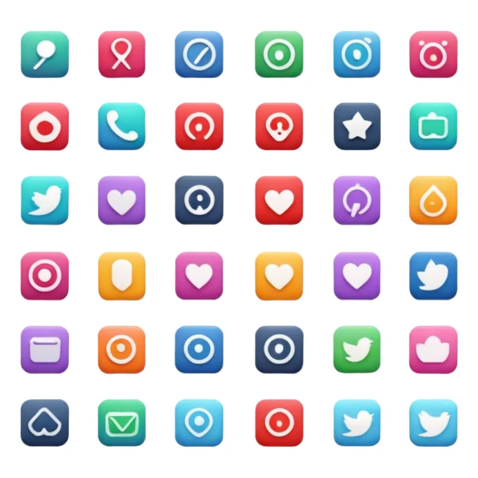 singular icon for items of diffrent puposes sticker