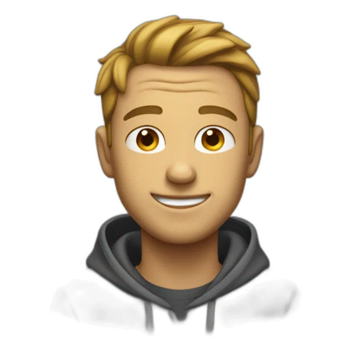 hoodie guy smirking sticker