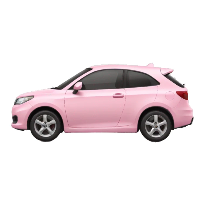 light pink car sticker