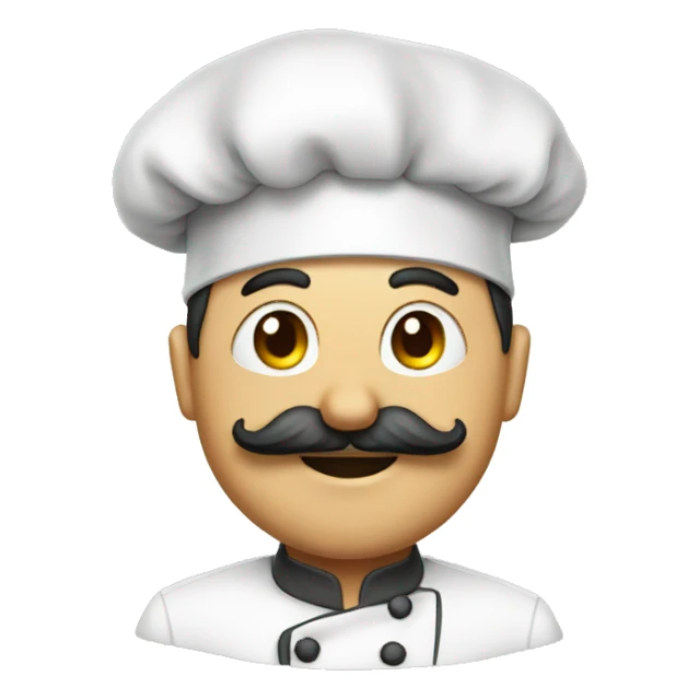 Mustache and chefs ha sticker