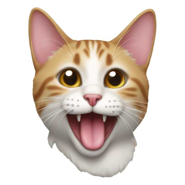 Cat with tongue out sticker