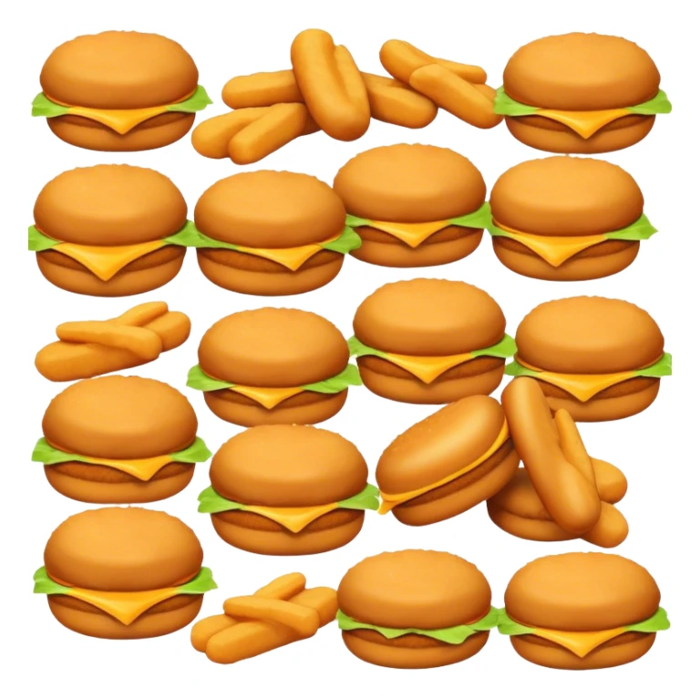 10 pc mcchicken nuggets sticker