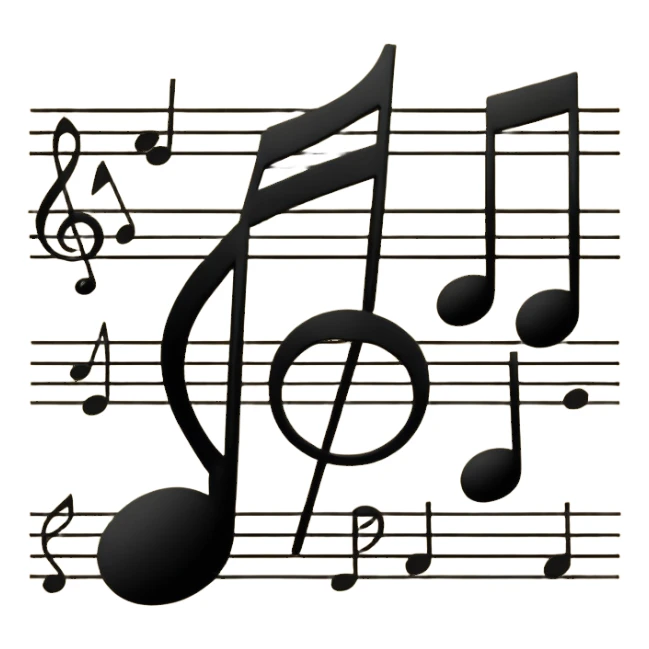 note music sheet sticker