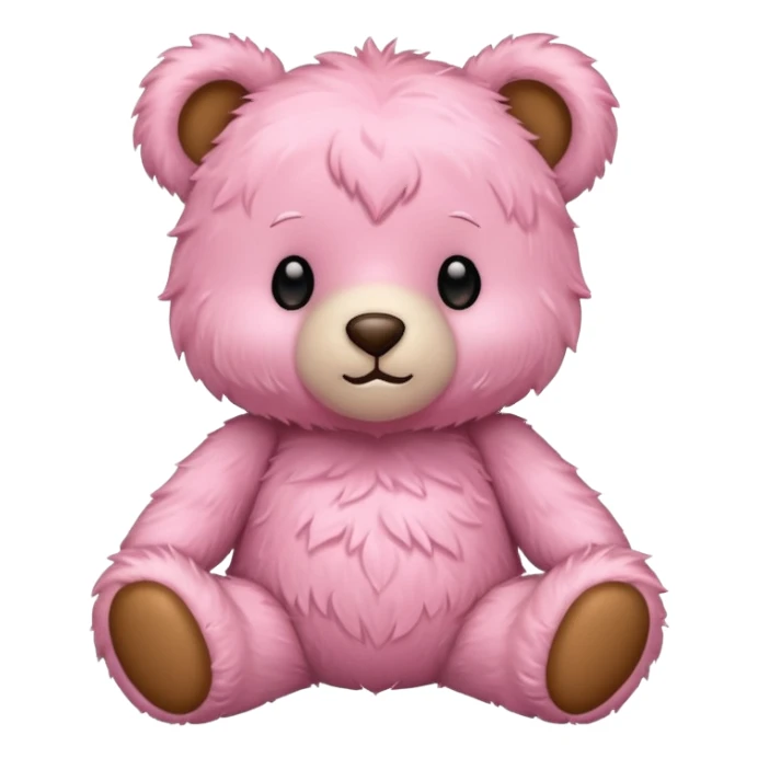 cute teddy bear soft pink sticker