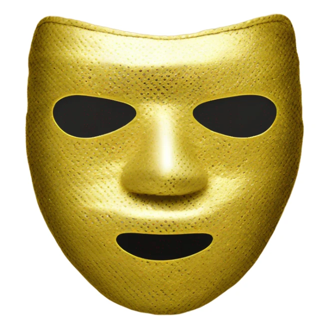 ski mask with gold teeth  sticker