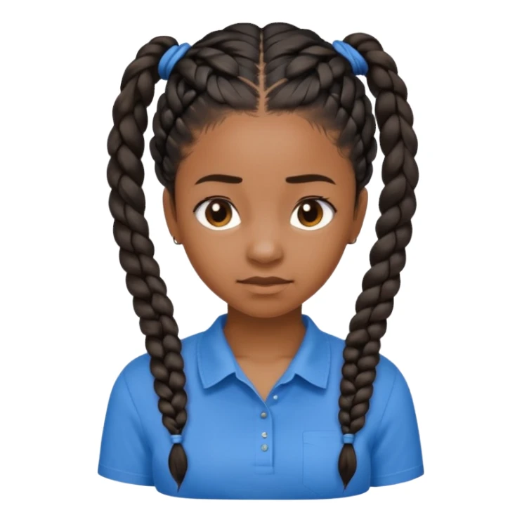 Black girl bent over sticker