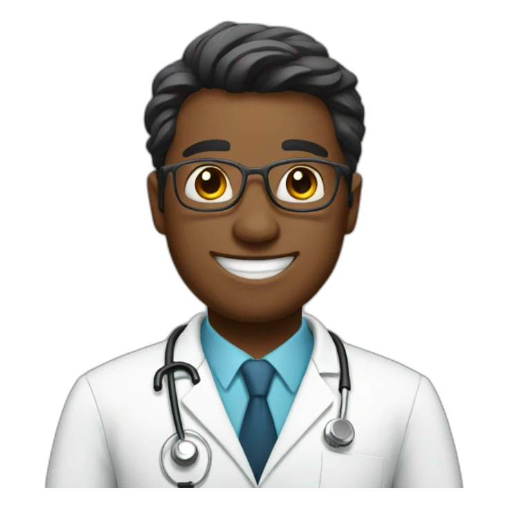 doctor happy sticker