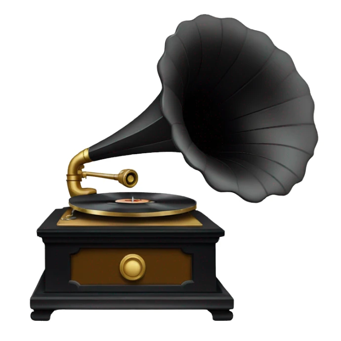gramophone sticker