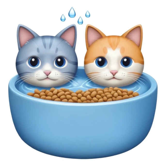 Cat Food and Water sticker