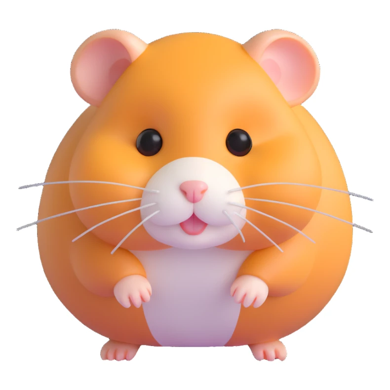 mini hamster sticker