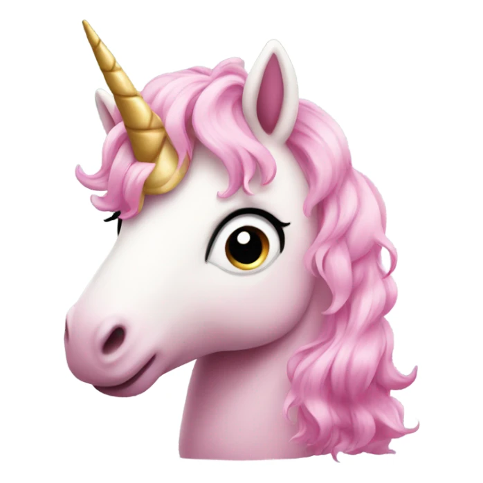 Pink cute unicorn  sticker