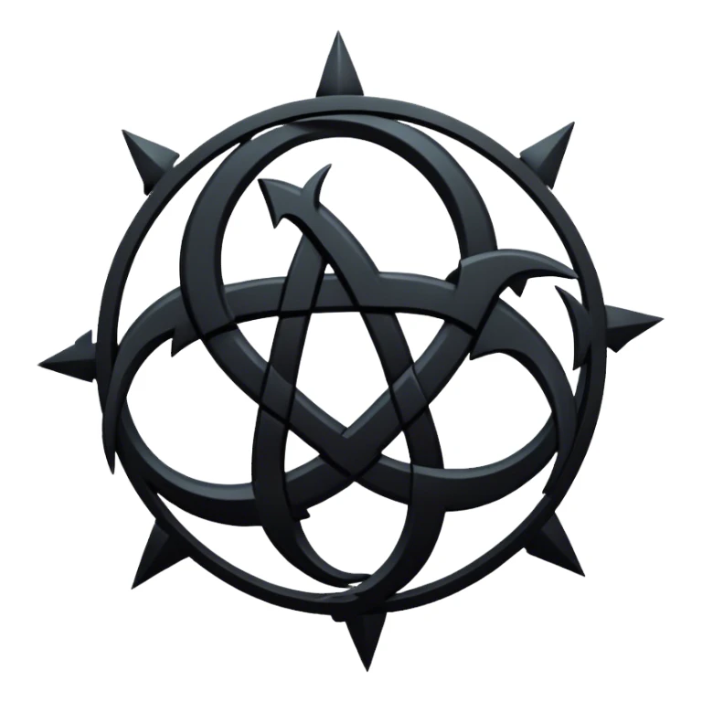 chaos dark symbol sticker