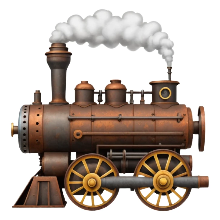 steam engine sticker