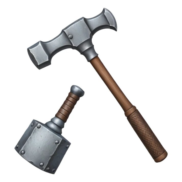 Medeival smithing hammer sticker