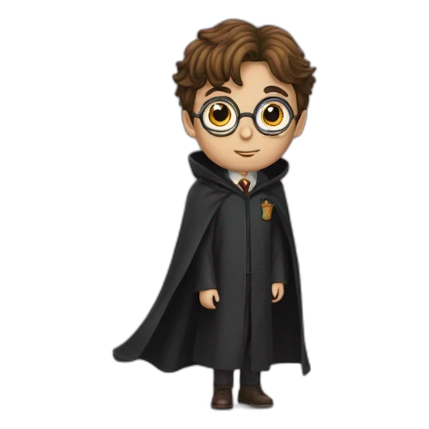 Harry Potter sous sa cape d'invisibilité sticker