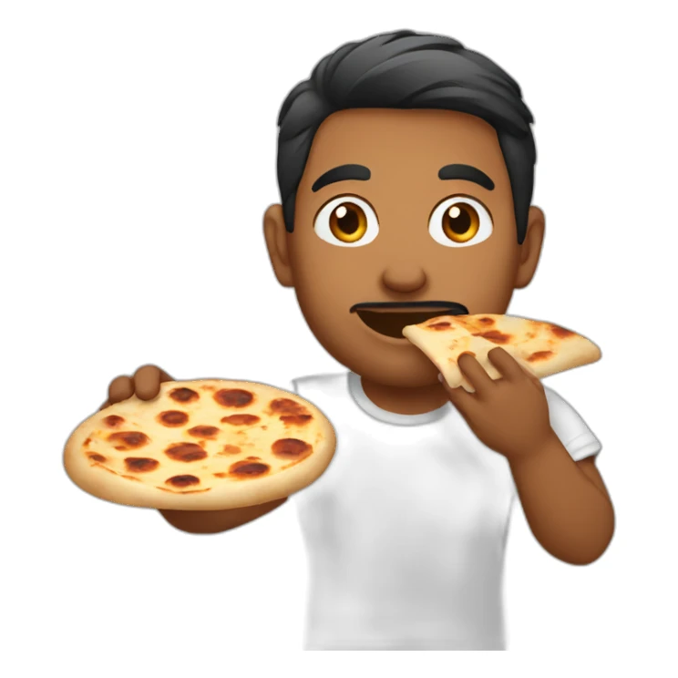 indian bro eating naans sticker