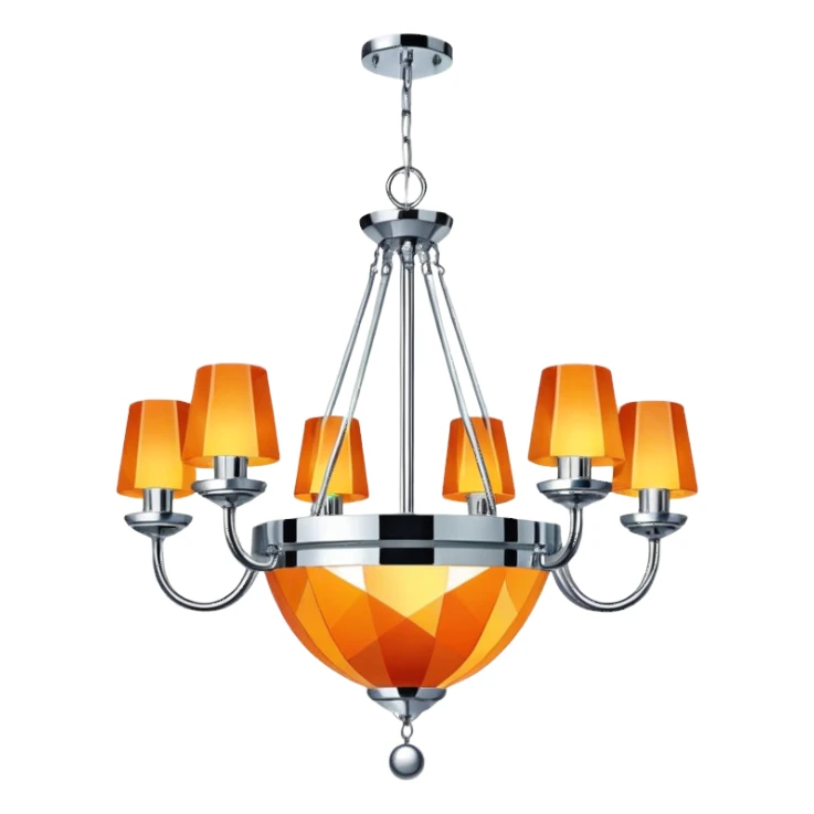basic modern chandelier sticker