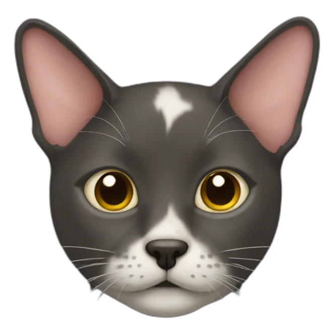 Part cat part dog sticker