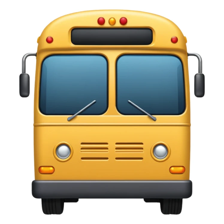 Ônibus com traseira levantada sticker