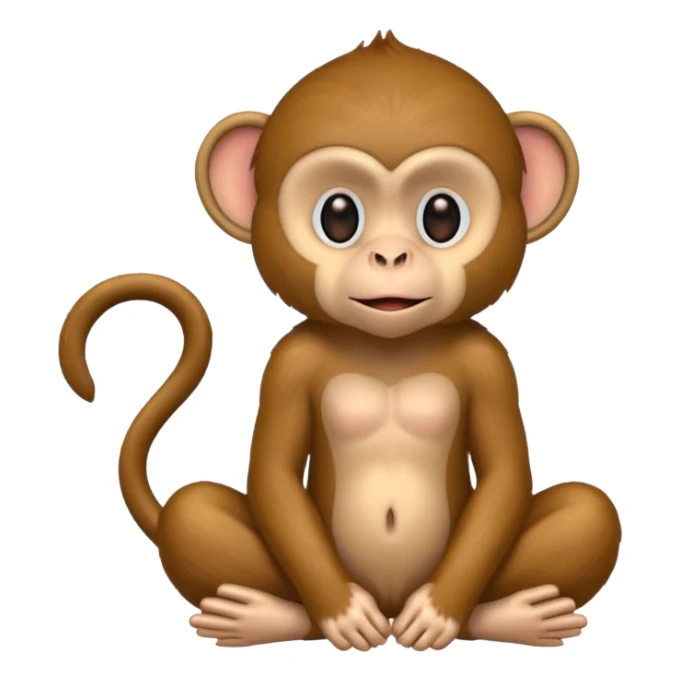 indian monkey sticker