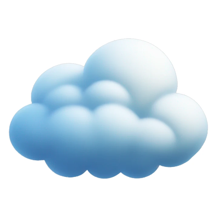 Cloud with brush  sticker