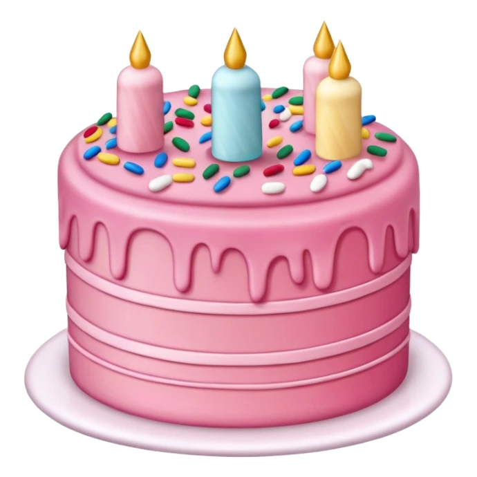 make a pink cake sticker