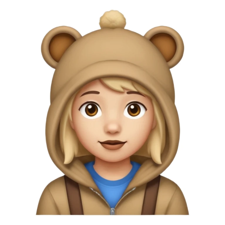 bear ear hat sticker
