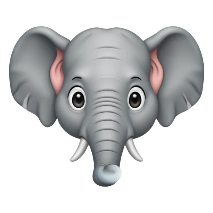 sad elephant sticker