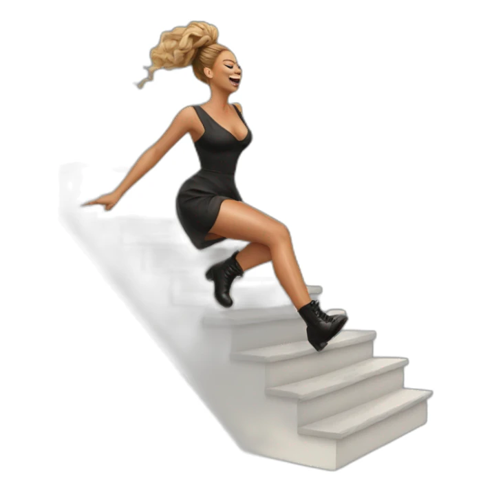 Beyoncé-falling-down-stairs sticker