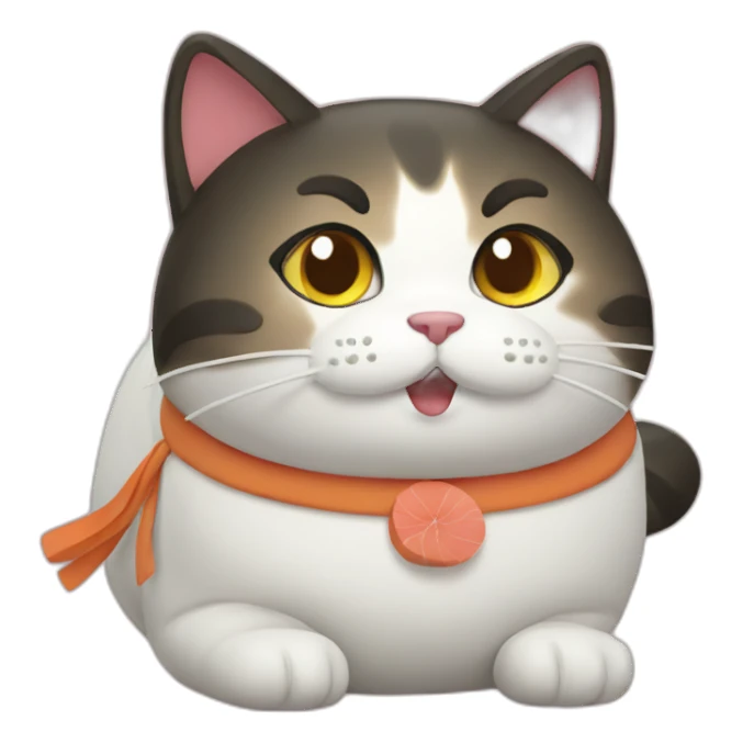 sushi cat sticker