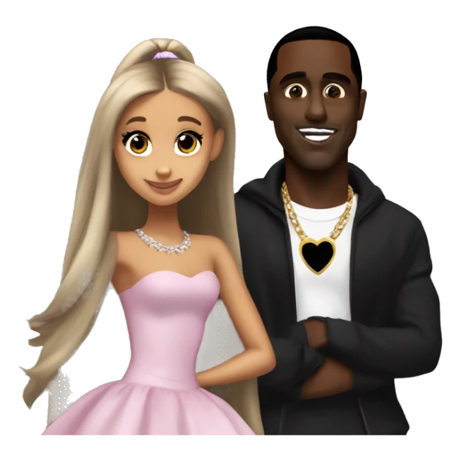 ariana grande w diddy sticker