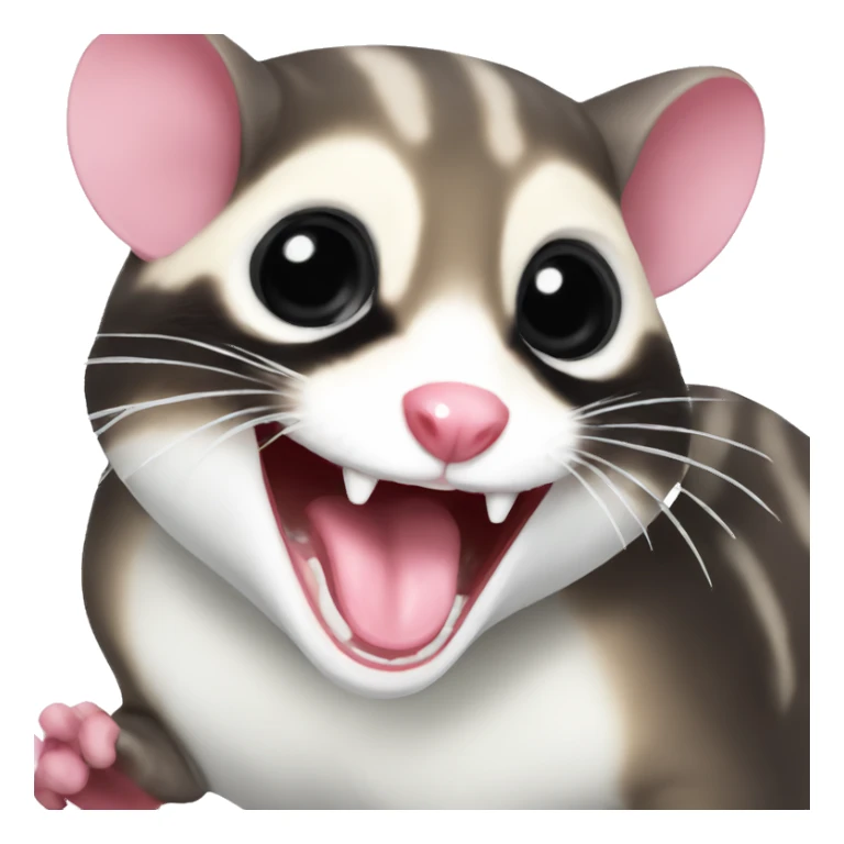 Laughing sugar glider sticker