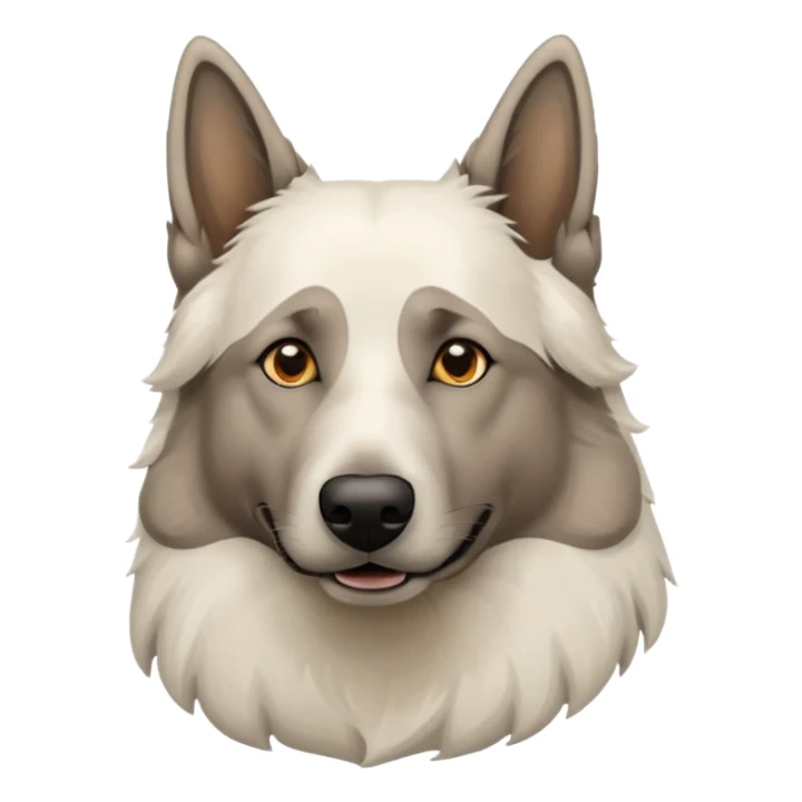 White belgian Shepard smoked bong sticker